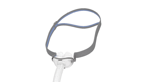 ResMed CPAP mask on white background